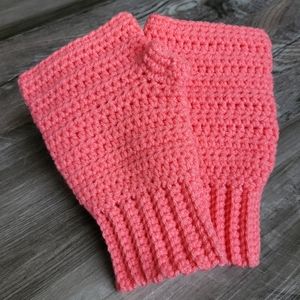 Cotton Candy Fingerless Gloves - Handmade Crochet Creation